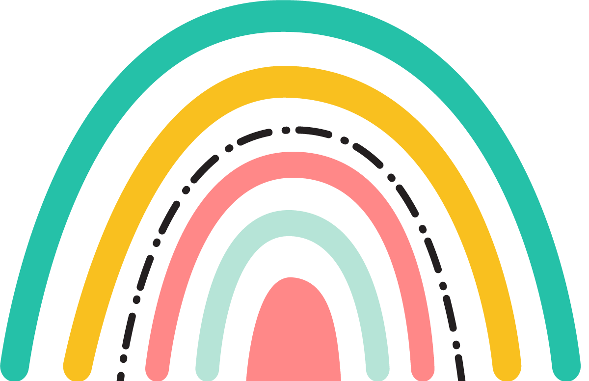 Boho Rainbow Background